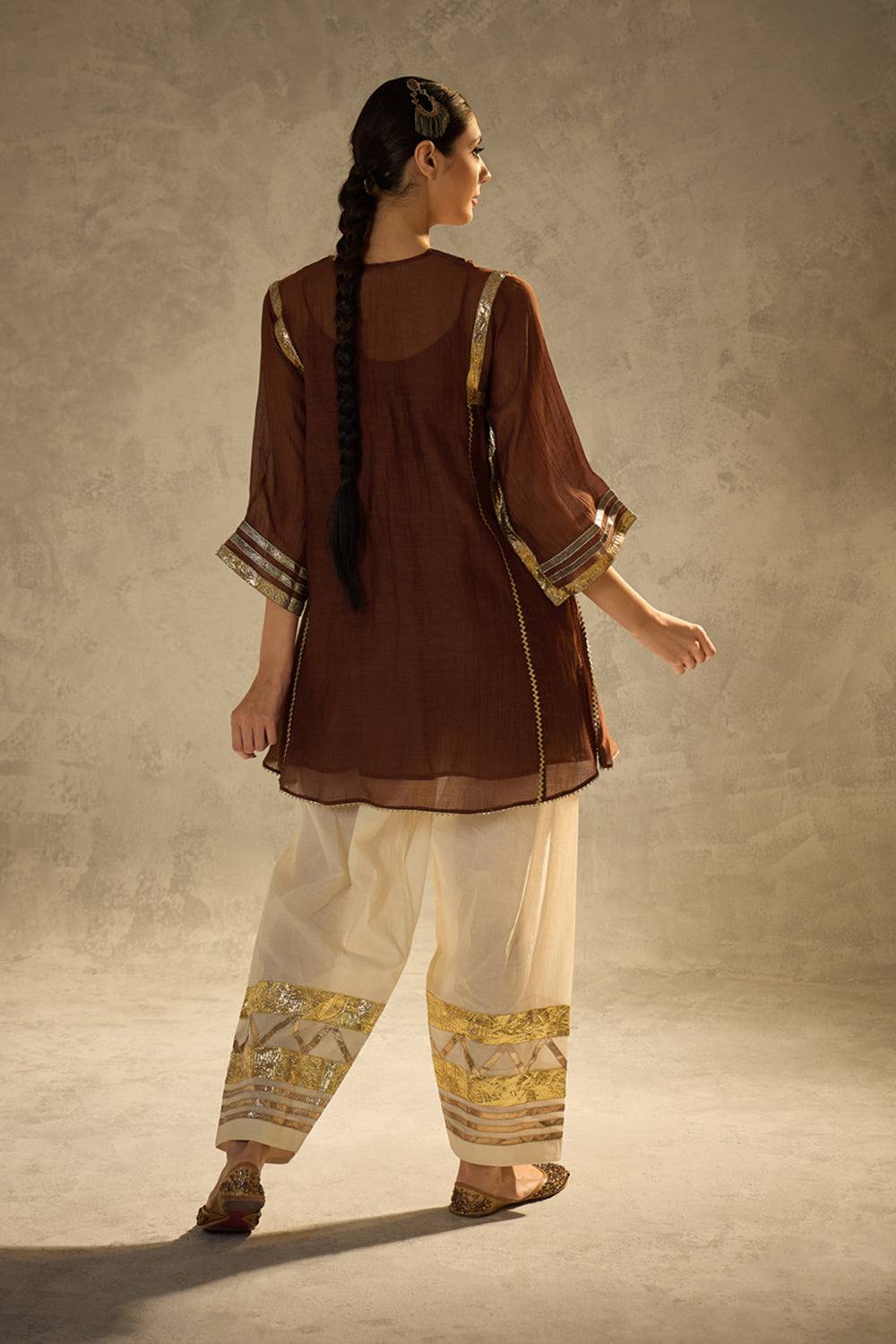 Celebrity Inspired Pure Chanderi Elegance Festive Luxe Kurta