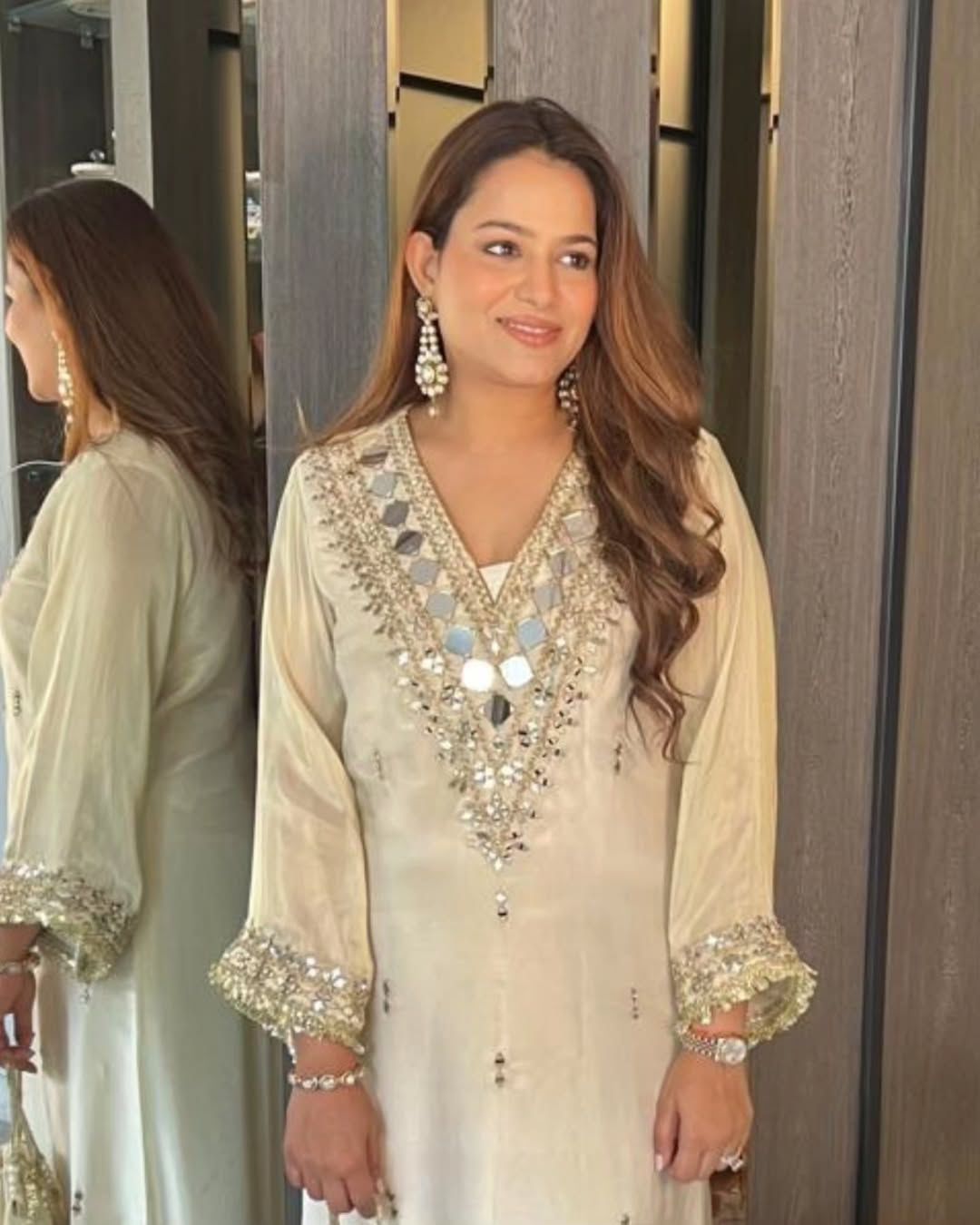 Shahana Handcrafted Mirror Kurta Set