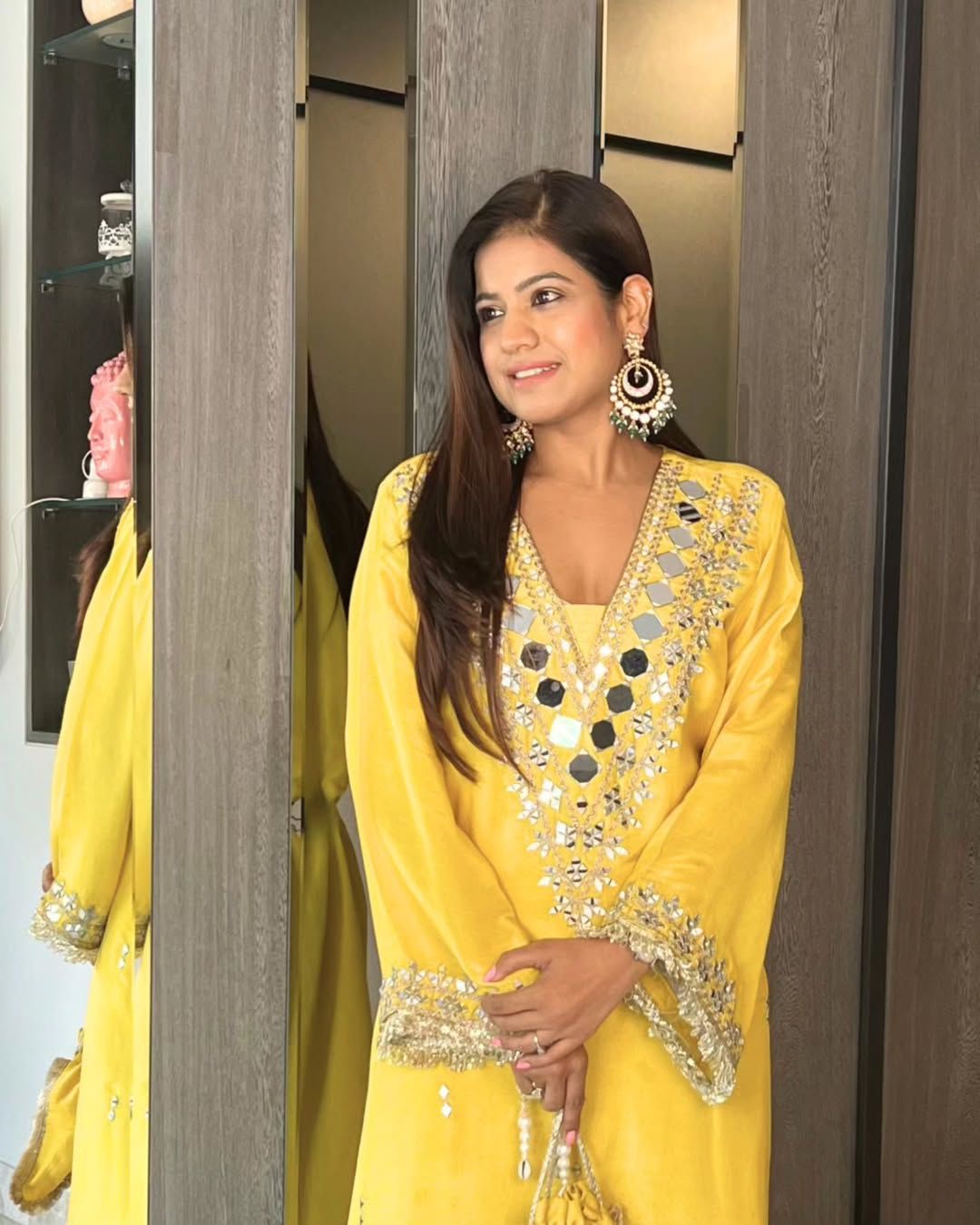 Shahana Handcrafted Mirror Kurta Set