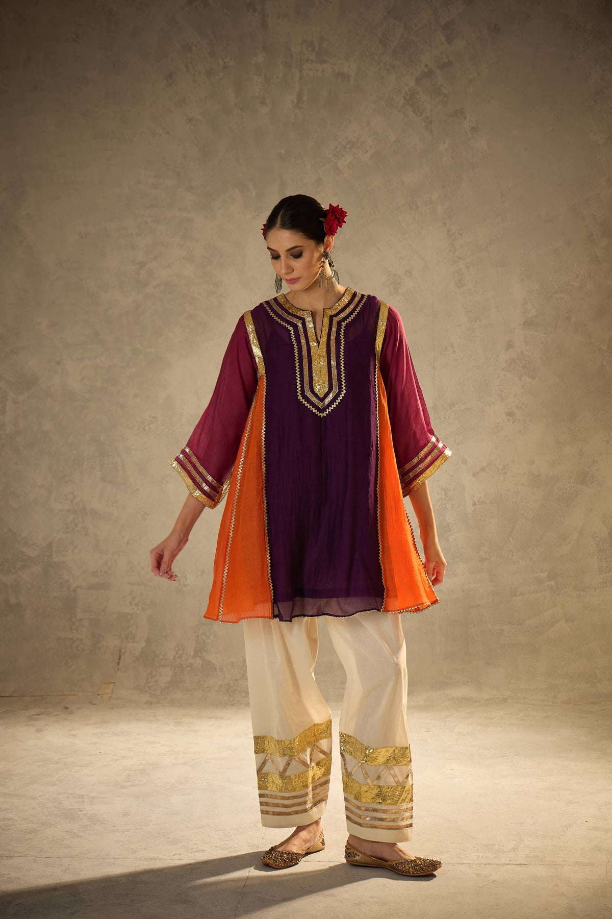 Celebrity Inspired Pure Chanderi Elegance Festive Luxe Kurta