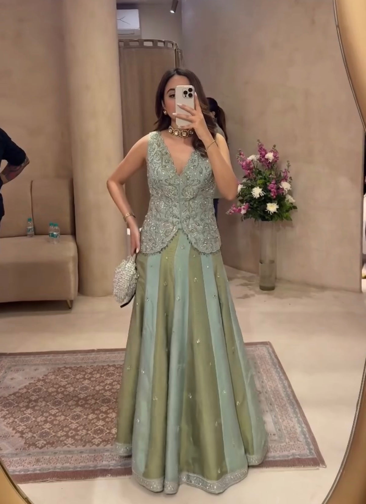 Ruhika Designer Embroidered Party Wear Lehenga
