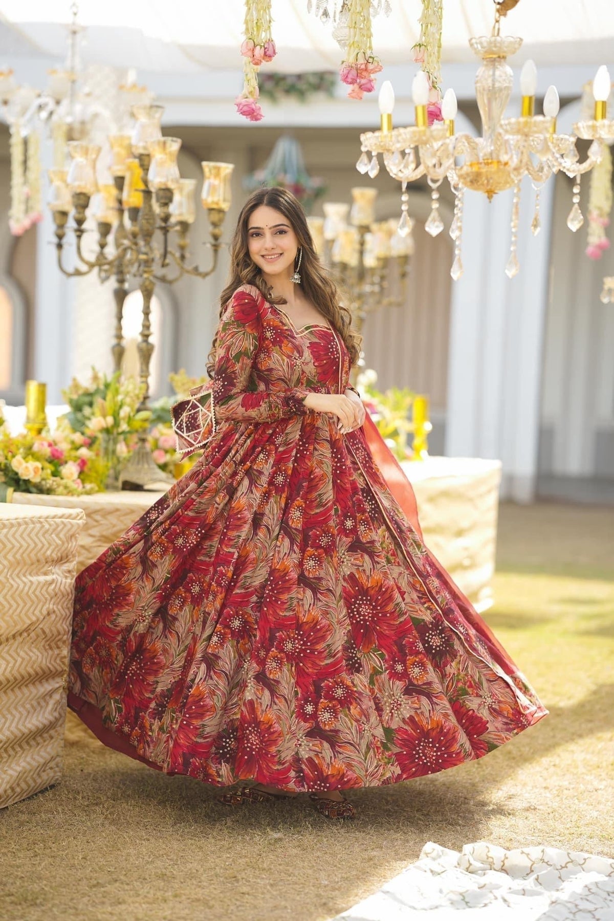 Salisha Digital Printed Anarkali Suit
