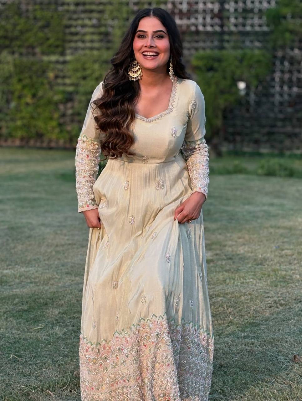 New Designer Heavy Georgette Embroidered Anarkali Set