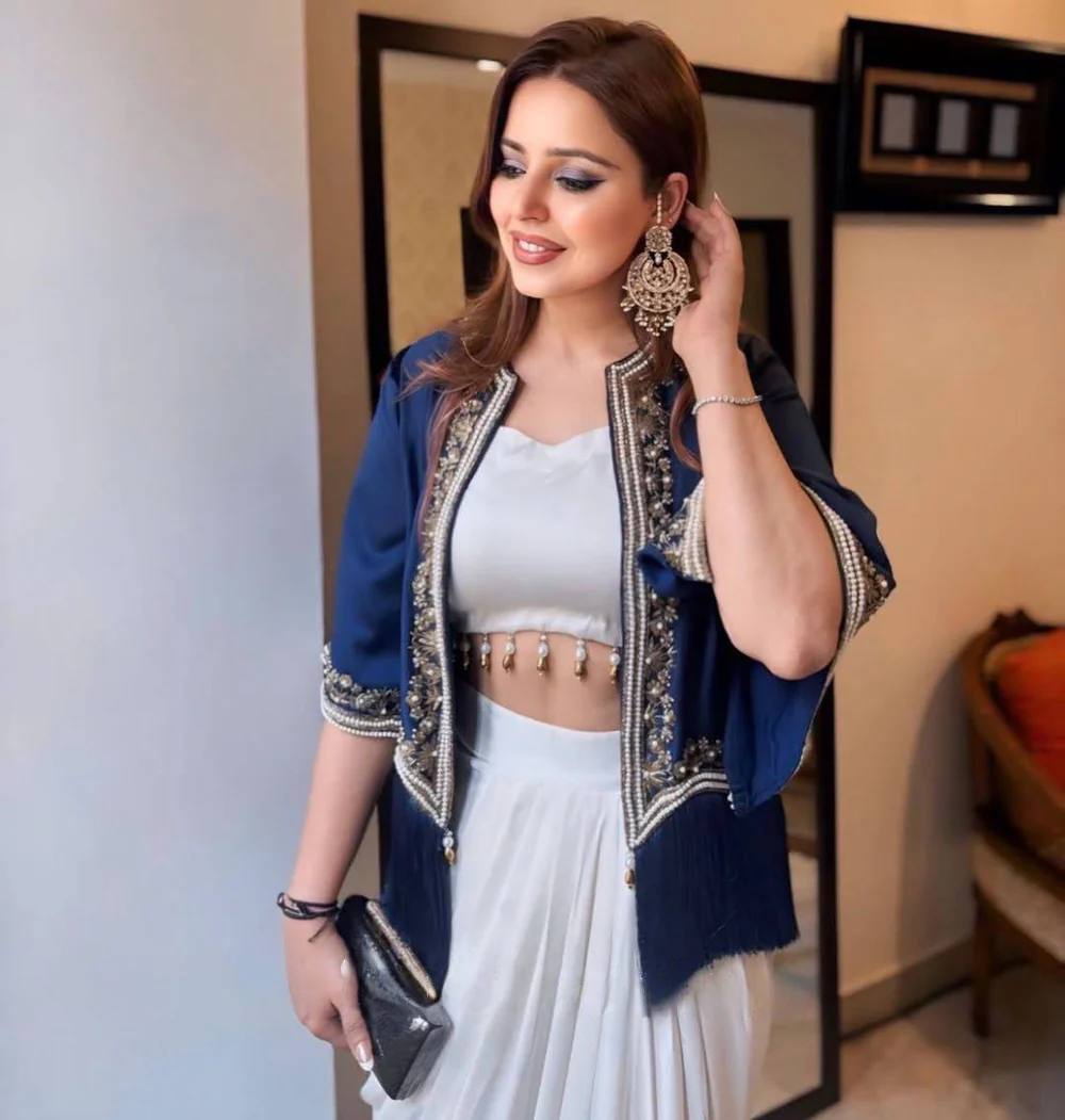 New 3-Piece Western Draped Dhoti Set with Koti