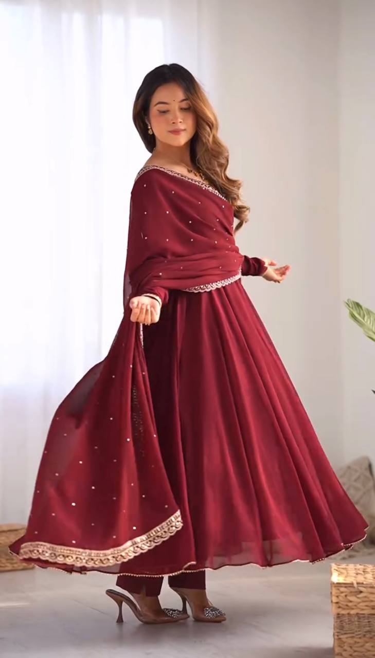 Premium Designer Anarkali Suit Set
