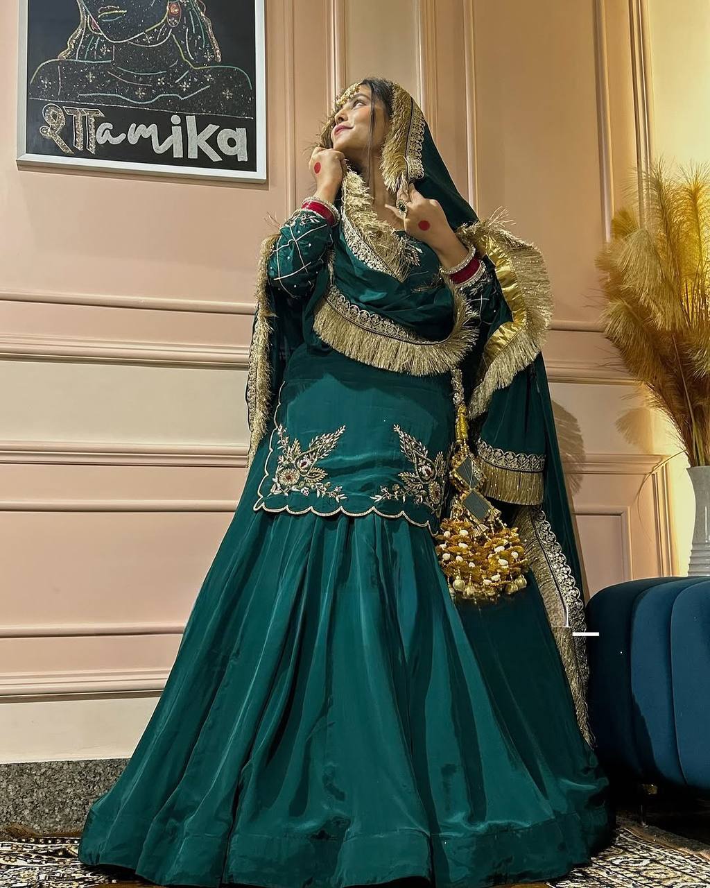 New Arrival Premium Natural Crepe Silk Lehenga Set