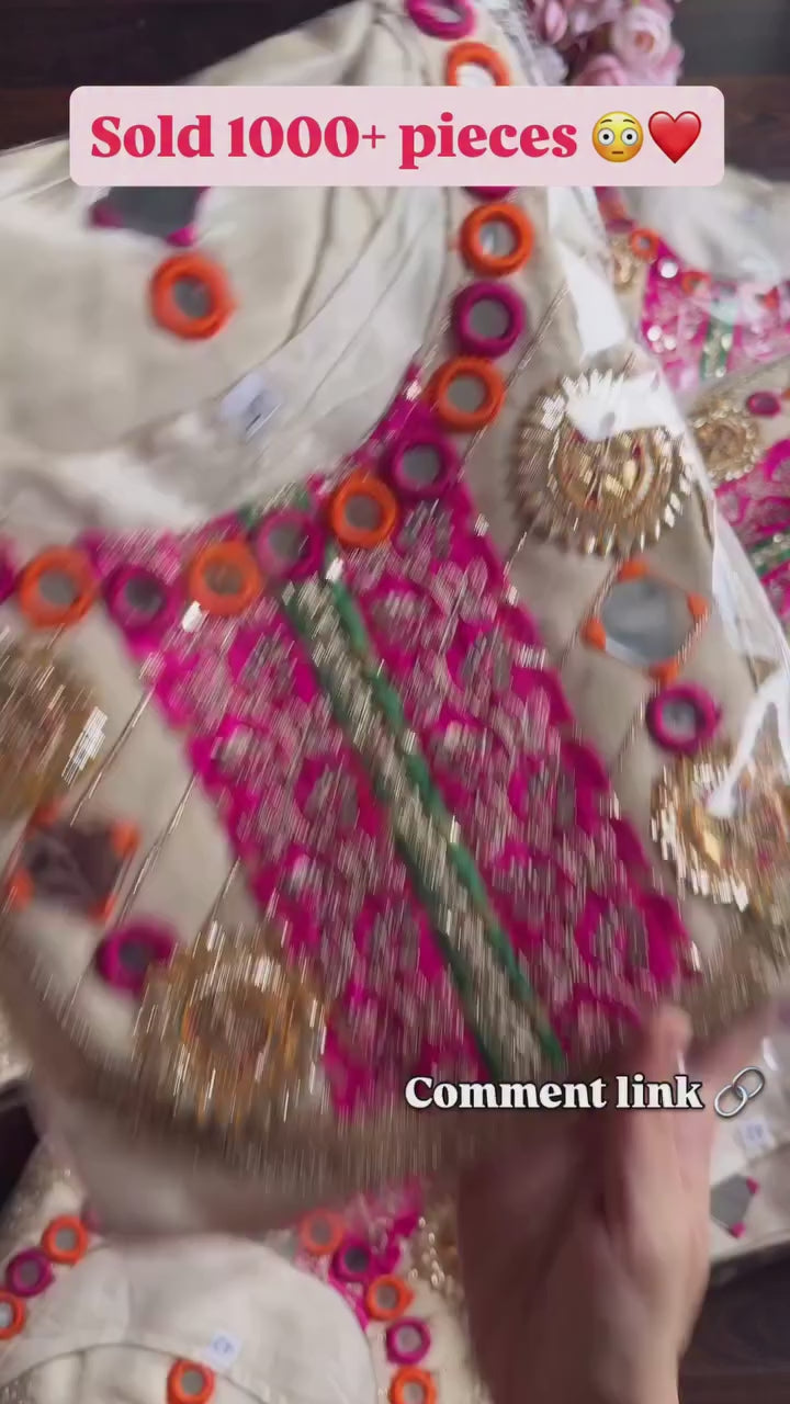 Premium Tissue Silk Gotta Coord With Potli